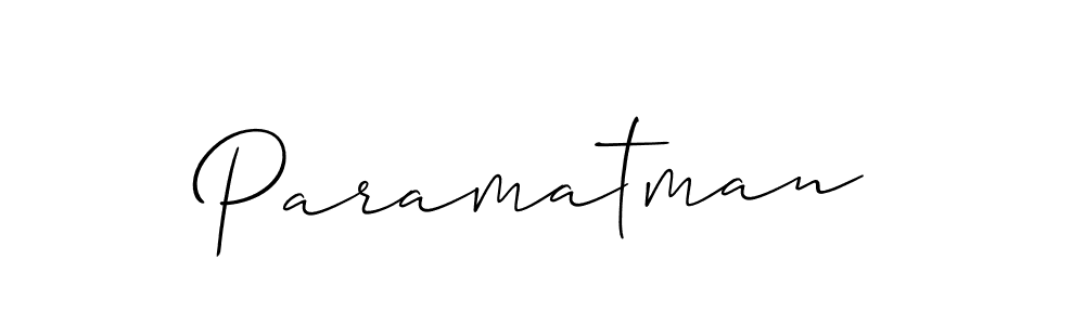 Use a signature maker to create a handwritten signature online. With this signature software, you can design (Allison_Script) your own signature for name Paramatman. Paramatman signature style 2 images and pictures png