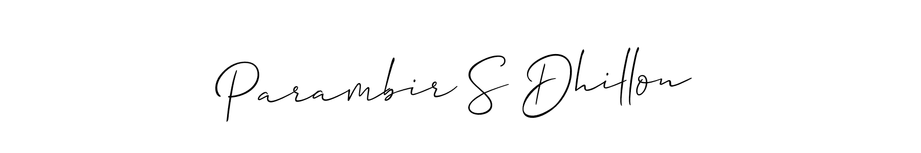 Similarly Allison_Script is the best handwritten signature design. Signature creator online .You can use it as an online autograph creator for name Parambir S Dhillon. Parambir S Dhillon signature style 2 images and pictures png