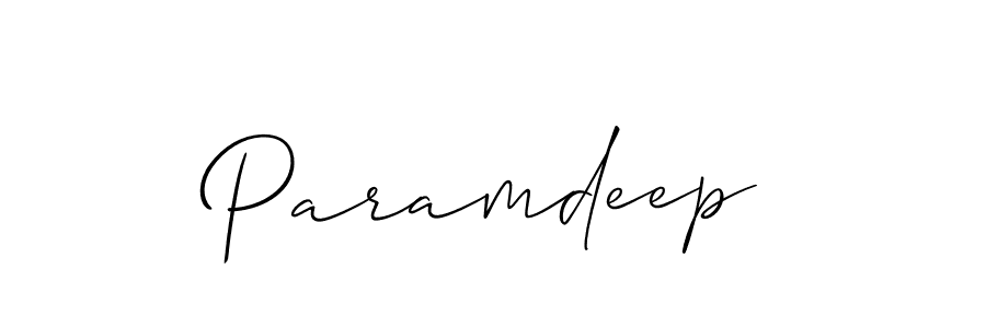 Best and Professional Signature Style for Paramdeep. Allison_Script Best Signature Style Collection. Paramdeep signature style 2 images and pictures png