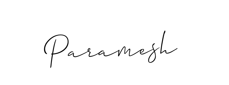 It looks lik you need a new signature style for name Paramesh. Design unique handwritten (Allison_Script) signature with our free signature maker in just a few clicks. Paramesh signature style 2 images and pictures png