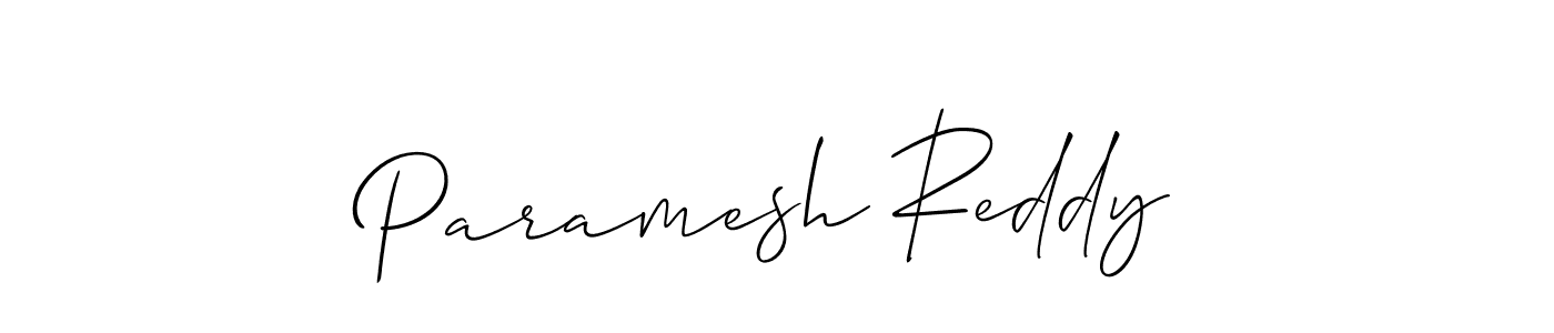 Best and Professional Signature Style for Paramesh Reddy. Allison_Script Best Signature Style Collection. Paramesh Reddy signature style 2 images and pictures png