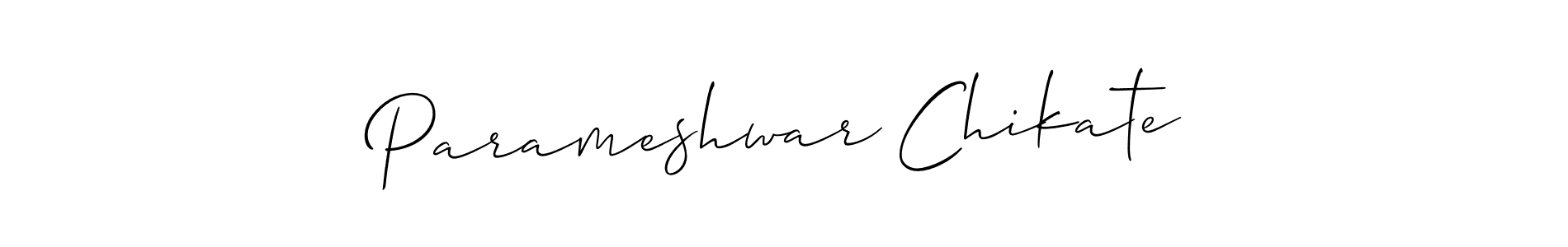 The best way (Allison_Script) to make a short signature is to pick only two or three words in your name. The name Parameshwar Chikate include a total of six letters. For converting this name. Parameshwar Chikate signature style 2 images and pictures png