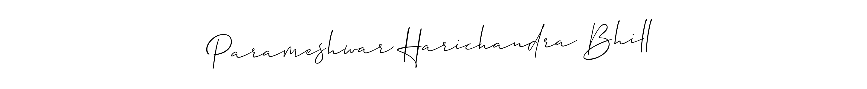 Use a signature maker to create a handwritten signature online. With this signature software, you can design (Allison_Script) your own signature for name Parameshwar Harichandra Bhill. Parameshwar Harichandra Bhill signature style 2 images and pictures png