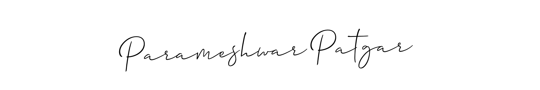 Create a beautiful signature design for name Parameshwar Patgar. With this signature (Allison_Script) fonts, you can make a handwritten signature for free. Parameshwar Patgar signature style 2 images and pictures png