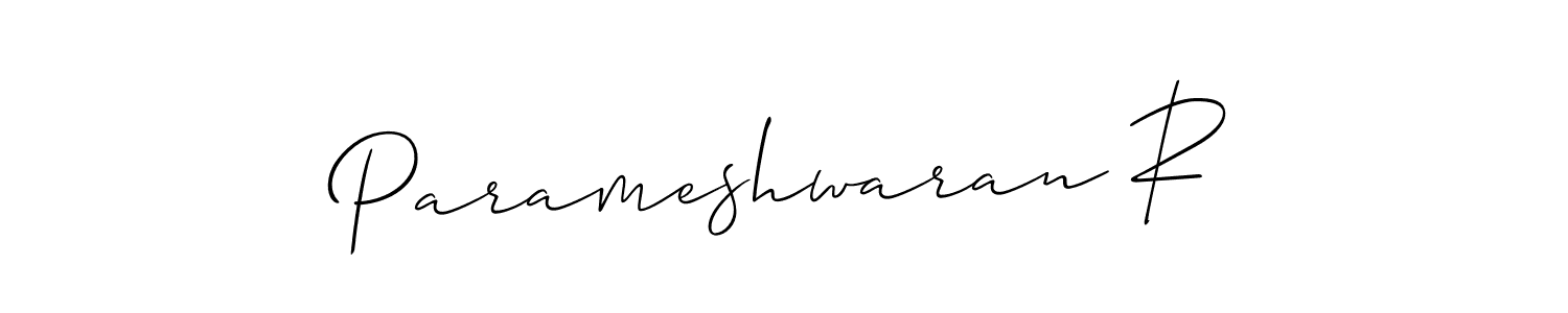 How to Draw Parameshwaran R signature style? Allison_Script is a latest design signature styles for name Parameshwaran R. Parameshwaran R signature style 2 images and pictures png