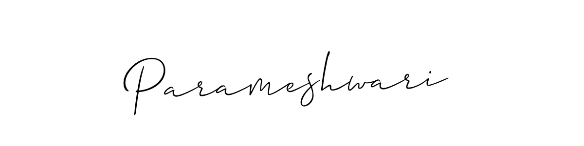 How to make Parameshwari signature? Allison_Script is a professional autograph style. Create handwritten signature for Parameshwari name. Parameshwari signature style 2 images and pictures png