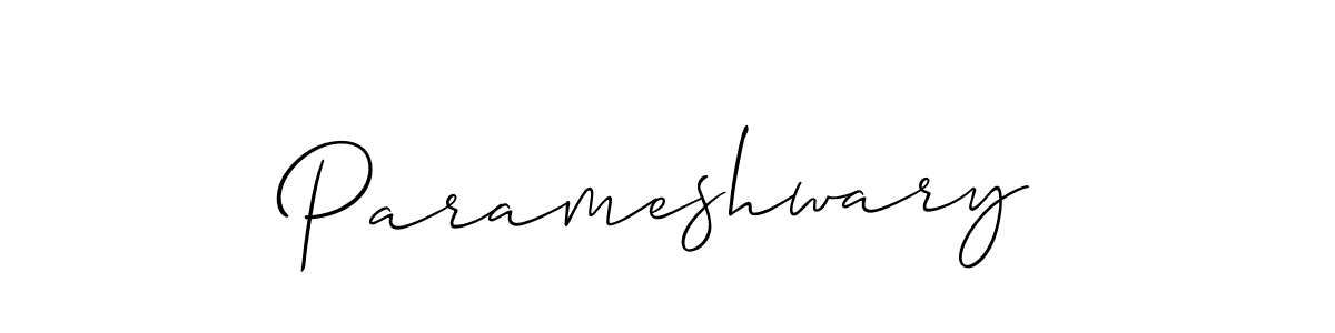 The best way (Allison_Script) to make a short signature is to pick only two or three words in your name. The name Parameshwary include a total of six letters. For converting this name. Parameshwary signature style 2 images and pictures png