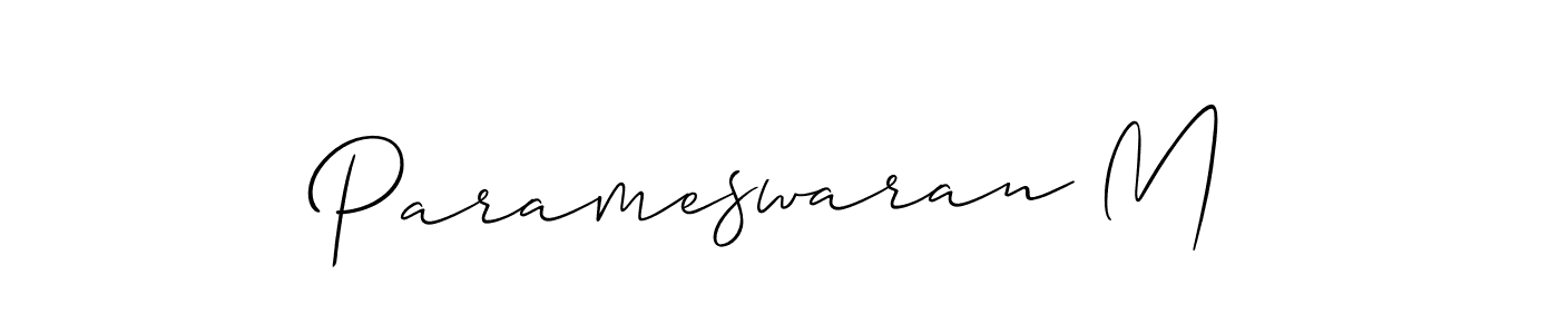 Best and Professional Signature Style for Parameswaran M. Allison_Script Best Signature Style Collection. Parameswaran M signature style 2 images and pictures png