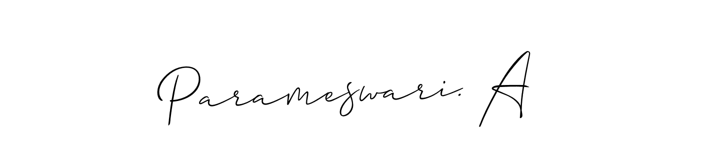 Best and Professional Signature Style for Parameswari. A. Allison_Script Best Signature Style Collection. Parameswari. A signature style 2 images and pictures png