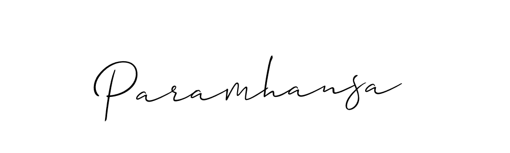 if you are searching for the best signature style for your name Paramhansa. so please give up your signature search. here we have designed multiple signature styles  using Allison_Script. Paramhansa signature style 2 images and pictures png