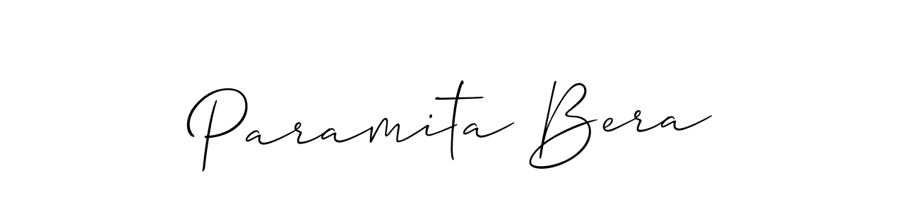 Use a signature maker to create a handwritten signature online. With this signature software, you can design (Allison_Script) your own signature for name Paramita Bera. Paramita Bera signature style 2 images and pictures png