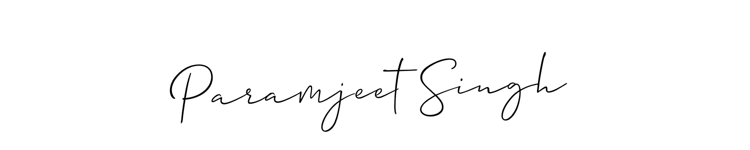 Design your own signature with our free online signature maker. With this signature software, you can create a handwritten (Allison_Script) signature for name Paramjeet Singh. Paramjeet Singh signature style 2 images and pictures png