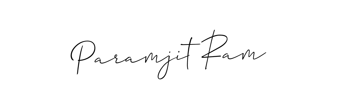Use a signature maker to create a handwritten signature online. With this signature software, you can design (Allison_Script) your own signature for name Paramjit Ram. Paramjit Ram signature style 2 images and pictures png
