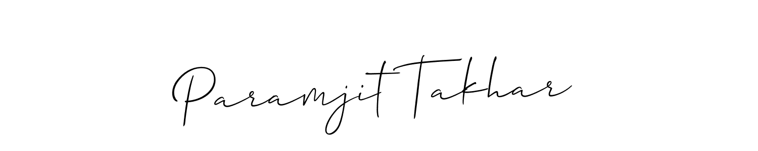 Also You can easily find your signature by using the search form. We will create Paramjit Takhar name handwritten signature images for you free of cost using Allison_Script sign style. Paramjit Takhar signature style 2 images and pictures png