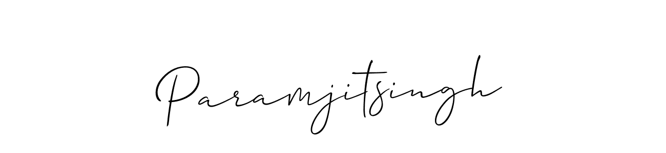 Allison_Script is a professional signature style that is perfect for those who want to add a touch of class to their signature. It is also a great choice for those who want to make their signature more unique. Get Paramjitsingh name to fancy signature for free. Paramjitsingh signature style 2 images and pictures png