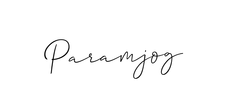 Paramjog stylish signature style. Best Handwritten Sign (Allison_Script) for my name. Handwritten Signature Collection Ideas for my name Paramjog. Paramjog signature style 2 images and pictures png