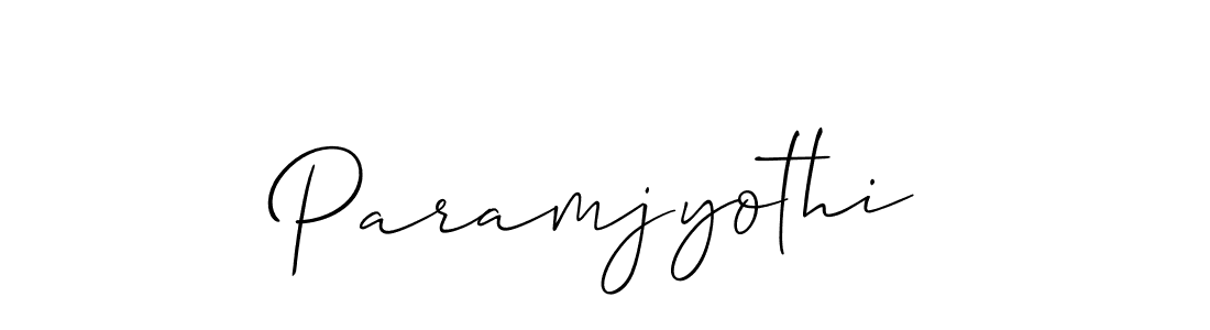 Paramjyothi stylish signature style. Best Handwritten Sign (Allison_Script) for my name. Handwritten Signature Collection Ideas for my name Paramjyothi. Paramjyothi signature style 2 images and pictures png