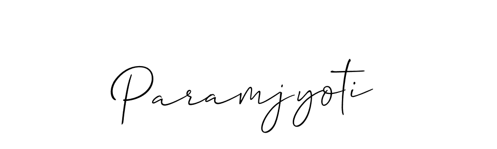 It looks lik you need a new signature style for name Paramjyoti. Design unique handwritten (Allison_Script) signature with our free signature maker in just a few clicks. Paramjyoti signature style 2 images and pictures png