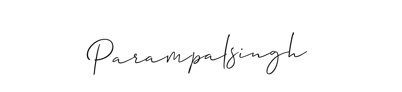 How to make Parampalsingh signature? Allison_Script is a professional autograph style. Create handwritten signature for Parampalsingh name. Parampalsingh signature style 2 images and pictures png