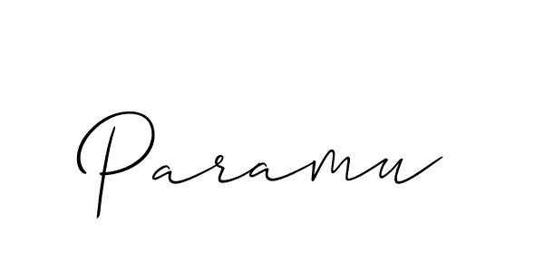 Best and Professional Signature Style for Paramu. Allison_Script Best Signature Style Collection. Paramu signature style 2 images and pictures png
