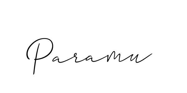 How to Draw Paramu signature style? Allison_Script is a latest design signature styles for name Paramu. Paramu signature style 2 images and pictures png