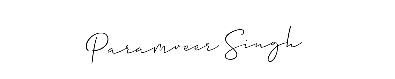 Allison_Script is a professional signature style that is perfect for those who want to add a touch of class to their signature. It is also a great choice for those who want to make their signature more unique. Get Paramveer Singh name to fancy signature for free. Paramveer Singh signature style 2 images and pictures png