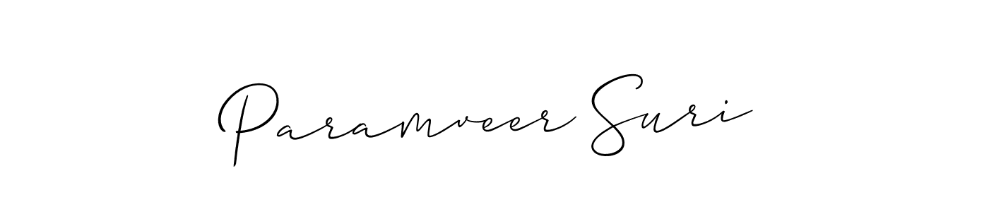 Make a beautiful signature design for name Paramveer Suri. Use this online signature maker to create a handwritten signature for free. Paramveer Suri signature style 2 images and pictures png
