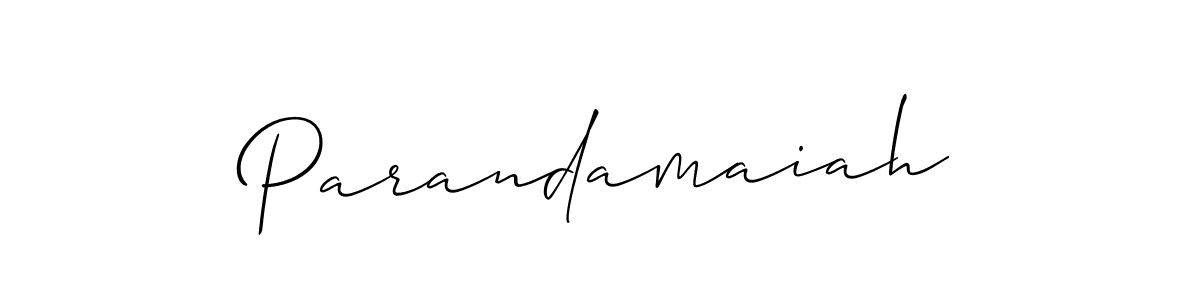 Parandamaiah stylish signature style. Best Handwritten Sign (Allison_Script) for my name. Handwritten Signature Collection Ideas for my name Parandamaiah. Parandamaiah signature style 2 images and pictures png