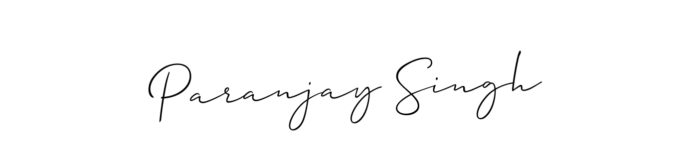 How to make Paranjay Singh signature? Allison_Script is a professional autograph style. Create handwritten signature for Paranjay Singh name. Paranjay Singh signature style 2 images and pictures png