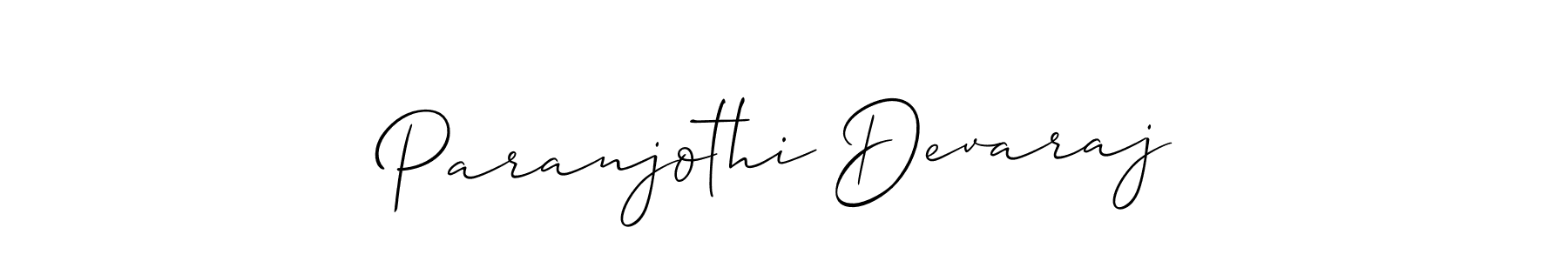 How to Draw Paranjothi Devaraj signature style? Allison_Script is a latest design signature styles for name Paranjothi Devaraj. Paranjothi Devaraj signature style 2 images and pictures png