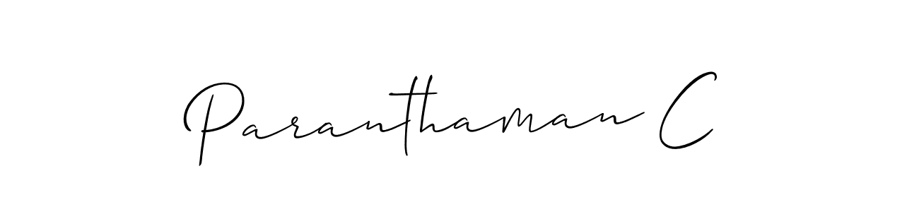 How to Draw Paranthaman C signature style? Allison_Script is a latest design signature styles for name Paranthaman C. Paranthaman C signature style 2 images and pictures png