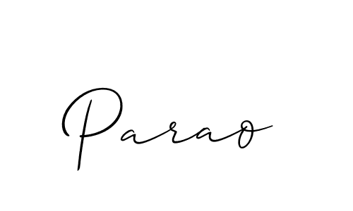 Make a short Parao signature style. Manage your documents anywhere anytime using Allison_Script. Create and add eSignatures, submit forms, share and send files easily. Parao signature style 2 images and pictures png