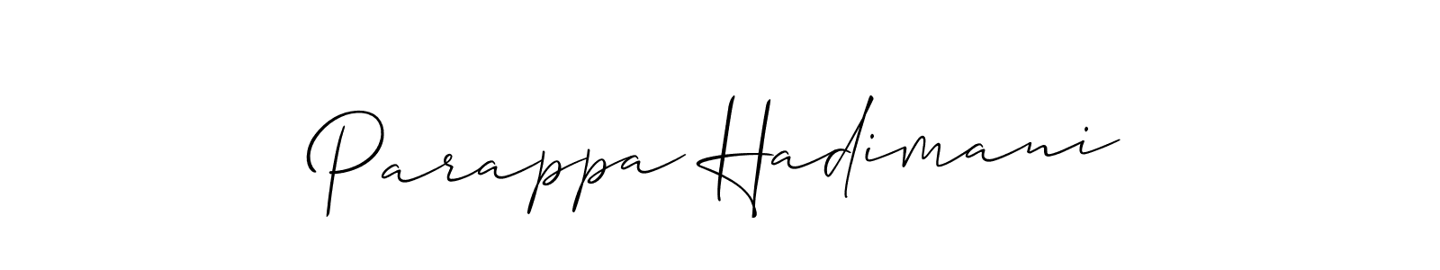 Parappa Hadimani stylish signature style. Best Handwritten Sign (Allison_Script) for my name. Handwritten Signature Collection Ideas for my name Parappa Hadimani. Parappa Hadimani signature style 2 images and pictures png