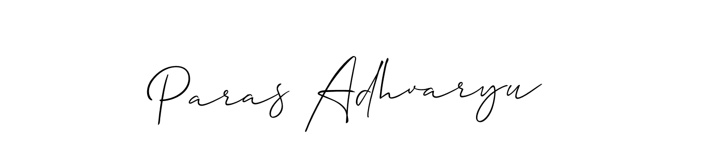 Similarly Allison_Script is the best handwritten signature design. Signature creator online .You can use it as an online autograph creator for name Paras Adhvaryu. Paras Adhvaryu signature style 2 images and pictures png