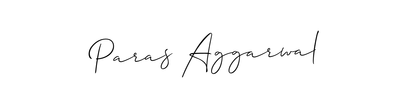 You should practise on your own different ways (Allison_Script) to write your name (Paras Aggarwal) in signature. don't let someone else do it for you. Paras Aggarwal signature style 2 images and pictures png