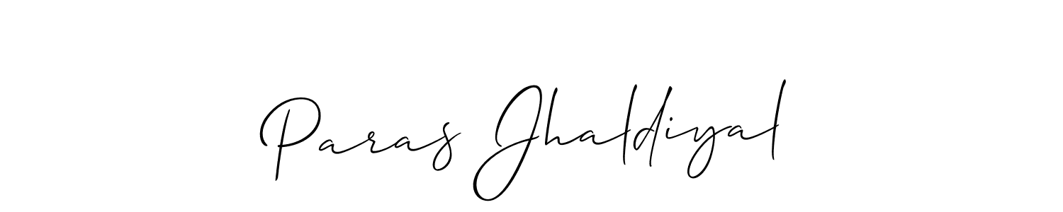 Once you've used our free online signature maker to create your best signature Allison_Script style, it's time to enjoy all of the benefits that Paras Jhaldiyal name signing documents. Paras Jhaldiyal signature style 2 images and pictures png