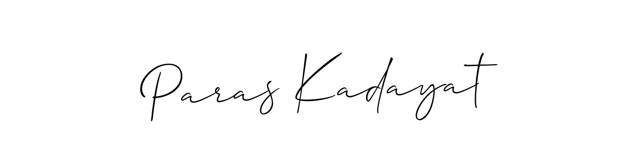 Make a beautiful signature design for name Paras Kadayat. Use this online signature maker to create a handwritten signature for free. Paras Kadayat signature style 2 images and pictures png