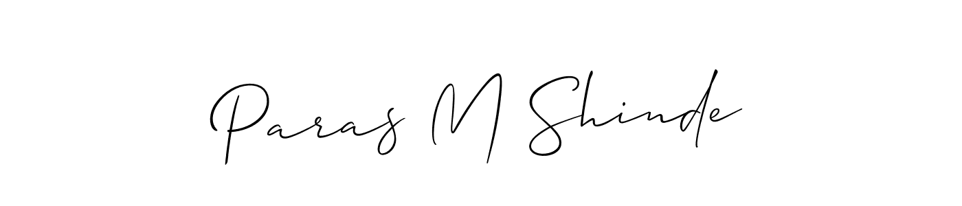 Also You can easily find your signature by using the search form. We will create Paras M Shinde name handwritten signature images for you free of cost using Allison_Script sign style. Paras M Shinde signature style 2 images and pictures png