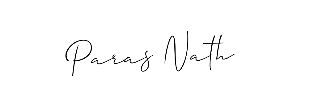Paras Nath stylish signature style. Best Handwritten Sign (Allison_Script) for my name. Handwritten Signature Collection Ideas for my name Paras Nath. Paras Nath signature style 2 images and pictures png
