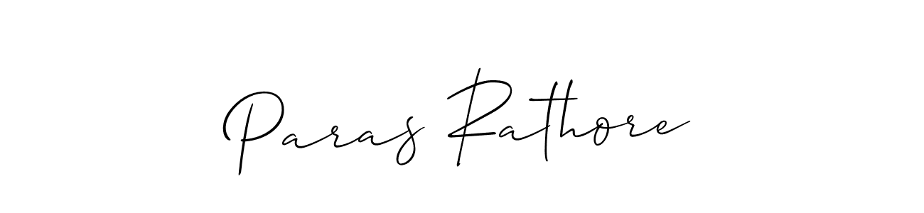 Allison_Script is a professional signature style that is perfect for those who want to add a touch of class to their signature. It is also a great choice for those who want to make their signature more unique. Get Paras Rathore name to fancy signature for free. Paras Rathore signature style 2 images and pictures png