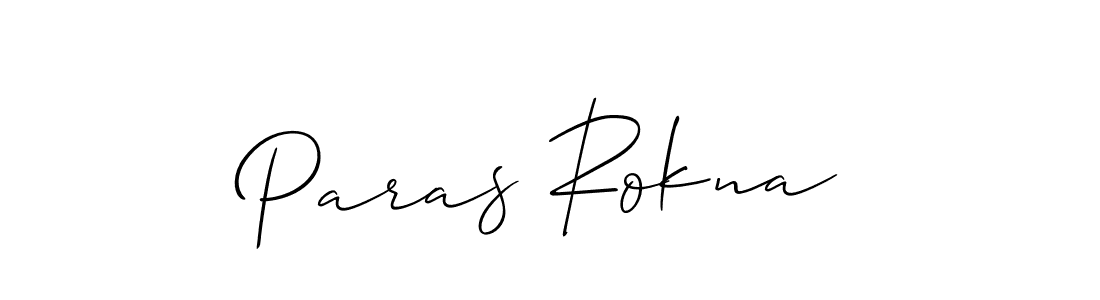 Similarly Allison_Script is the best handwritten signature design. Signature creator online .You can use it as an online autograph creator for name Paras Rokna. Paras Rokna signature style 2 images and pictures png