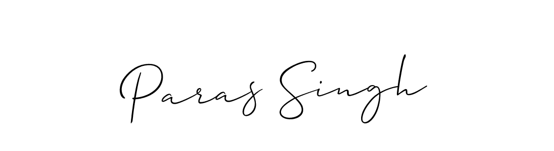 Make a beautiful signature design for name Paras Singh. With this signature (Allison_Script) style, you can create a handwritten signature for free. Paras Singh signature style 2 images and pictures png
