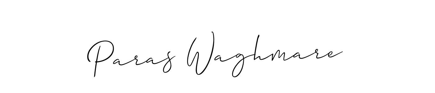 Paras Waghmare stylish signature style. Best Handwritten Sign (Allison_Script) for my name. Handwritten Signature Collection Ideas for my name Paras Waghmare. Paras Waghmare signature style 2 images and pictures png