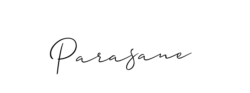 Create a beautiful signature design for name Parasane. With this signature (Allison_Script) fonts, you can make a handwritten signature for free. Parasane signature style 2 images and pictures png