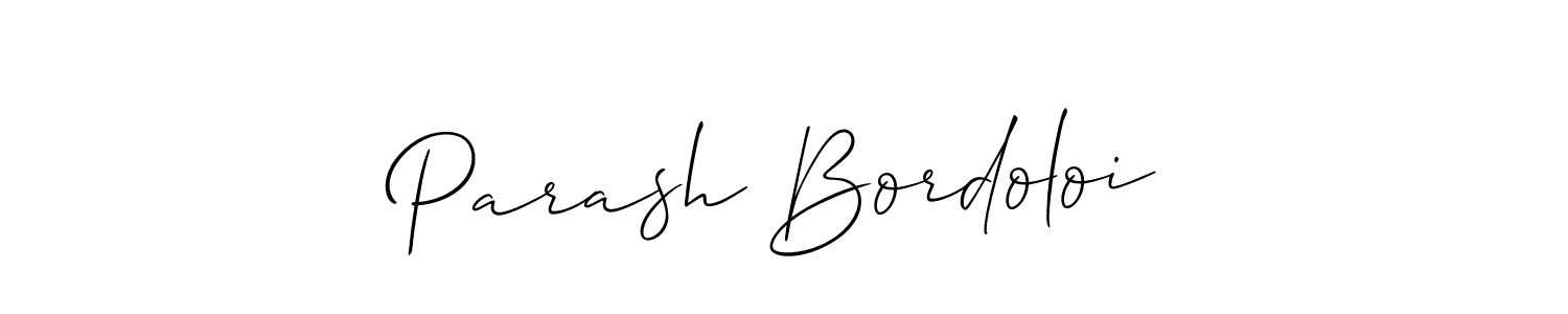 Make a beautiful signature design for name Parash Bordoloi. Use this online signature maker to create a handwritten signature for free. Parash Bordoloi signature style 2 images and pictures png