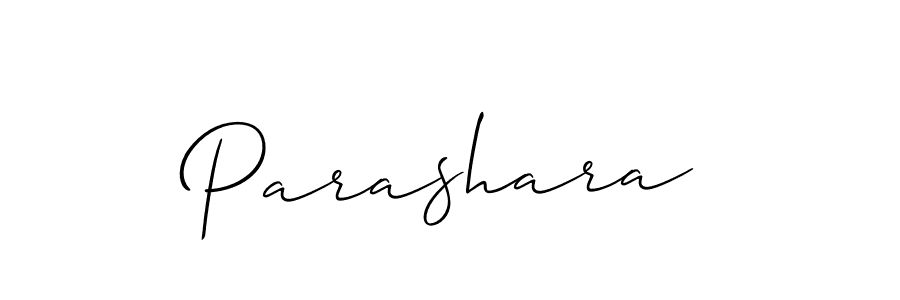 How to make Parashara signature? Allison_Script is a professional autograph style. Create handwritten signature for Parashara name. Parashara signature style 2 images and pictures png