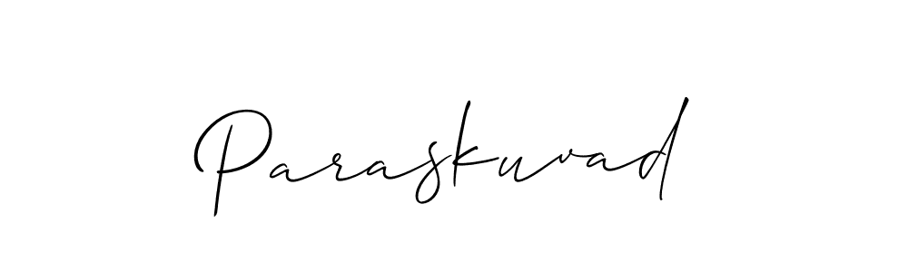 The best way (Allison_Script) to make a short signature is to pick only two or three words in your name. The name Paraskuvad include a total of six letters. For converting this name. Paraskuvad signature style 2 images and pictures png
