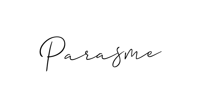 How to make Parasme signature? Allison_Script is a professional autograph style. Create handwritten signature for Parasme name. Parasme signature style 2 images and pictures png