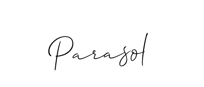 Create a beautiful signature design for name Parasol. With this signature (Allison_Script) fonts, you can make a handwritten signature for free. Parasol signature style 2 images and pictures png
