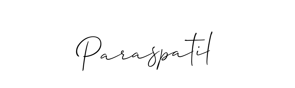 Paraspatil stylish signature style. Best Handwritten Sign (Allison_Script) for my name. Handwritten Signature Collection Ideas for my name Paraspatil. Paraspatil signature style 2 images and pictures png